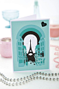 Build a city scene with Xcut Build-a-scene Parisian die // From Papercrafter issue 91: 