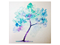 borealis | watercolor tree no. 8