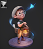 Last Crystal - Character, Thiago Moraes : I had the pleasure to make this funny character for an animation project. (still in production)<br/>Character modeled and blendshapes in Zbrush, retopology and UV's in Maya.<br/>Texture, LookDev, Rende