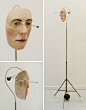 Lotta Hannerz, Resonance,2008, papier maché, metal, bell, wire & weight - 58 x 173 x 46 cm - private collection