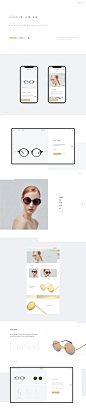 Mieu Eyewear : Mieu's original intention is to provide glasses of highly textured and sincere for customers, and hope to deliver a unique brand experience.In the process of design, as a result, I always adhere to such a criterion:how the interface matches