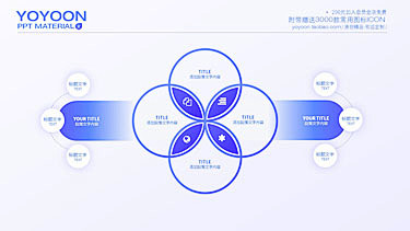 蓝色渐变UI图表逻辑数据导图单位企业ke...