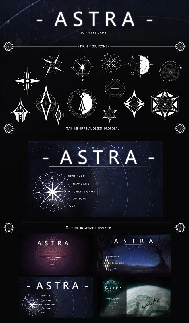 Astra - Sci-Fi Shooter Game UI , Christian Blanche : Astra is my UI ...