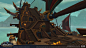 Zandalari Ships - World of Warcraft: Battle for Azeroth, Ashleigh Warner : My biggest project for BfA was the Zandalari ships. I was like a hybrid Prop/Dungeon artist for these since they're basically buildings that move. It was a huge challenge, I learne