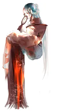 中秋明月 P站 二次元 插画 少女 头像 原创 壁纸 初音未来 VOCALOID id=52736887