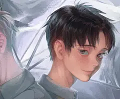 画风唯美的人物插画.

#一场不可能的相遇# \ twi：myuung_jp ​​​​