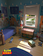 Juan Story, Jason Evangelista : Modelled Andy's room from the animated film Toy Story.