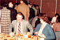 70s Color Photo 1970s Company Party Restaurant Celebration Event Couples #15