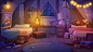 Dipper and Mabel's room. fan art