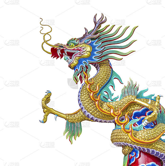 中国龙的雕像