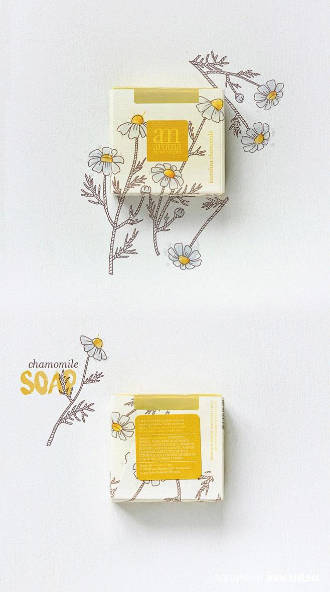 肥皂包装设计/植物插画/植物包装设计/香...