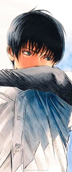 从今天开始在LINEマンガ上期间限定能看群青的第一话，然后老师放了这张的高清图 ​​​​