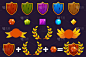Awards Shield and Gems set, Constructor to create 