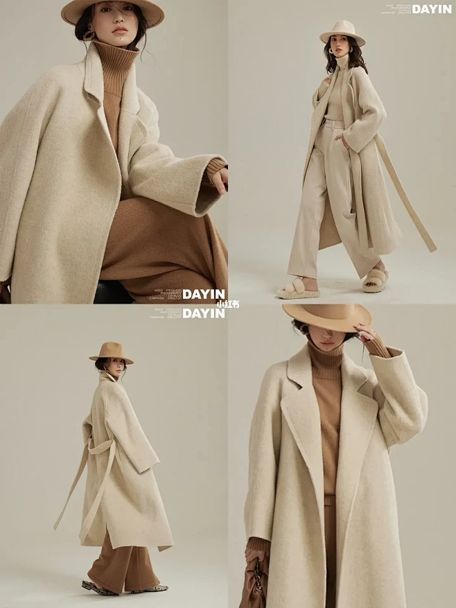 lookbook拍摄｜羊绒大衣如何拍出简约高级感-花瓣网