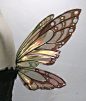 Painted Small Lizette Fairy Wings, Monarch Butterfly.     $53.00, via Etsy. You choose the colors!: @北坤人素材