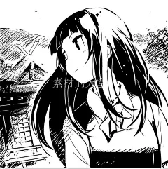 k6 黑白漫画 超精美黑白人物动漫线稿素材参考资料-淘宝网