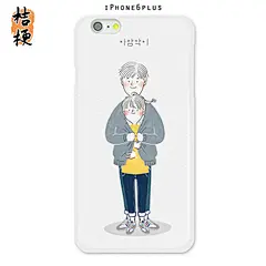 桔梗情侣暖苹果6s手机壳可爱三星iPhone6插画文艺韩国彩魅族华为