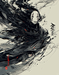 混沌水墨|无脸男|千与千寻|宫崎骏 - 小红书