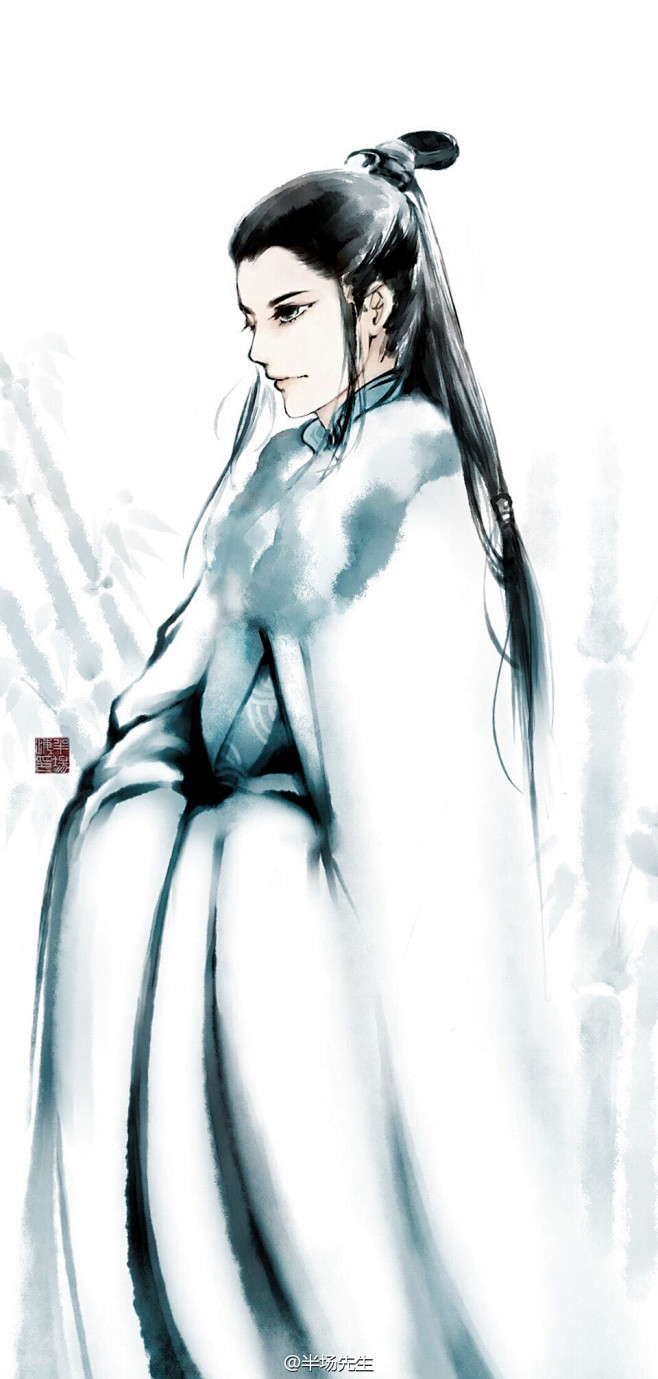 09:48:09琅琊榜·梅长苏 同人手绘 半场先生/绘古风,男花采采该采集也