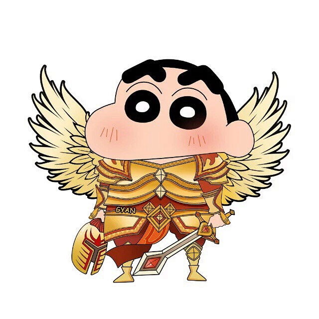 蜡笔小新lol角色小白皇子白底图