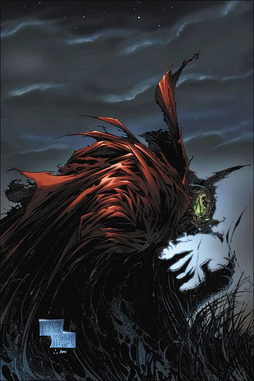 漫画英雄人物插画：再生侠Spawn(2)-花瓣网