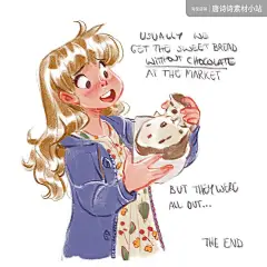 M572 Simone Grünewald 手绘 插画 欧美卡通 手账 作品 参考资-淘宝网