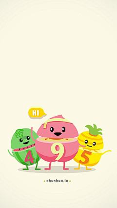 《夏季频道》萌果系列iPhone5手机壁纸 简约设计 游戏 极简主义 手机壁纸 壁纸 可爱 卡通 