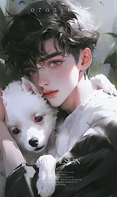 #治愈系 #插画 #壁纸 #狗 #@喵姐是只猫，采集@屿堍