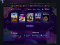 promo ui design gambling csgo Gaming skins Weapon csgo skins trading cards UI UX design