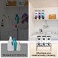Amazon.com：GADFISH液体洗衣粉分配器，三个2.2L洗衣粉分配器玻璃罐，用于液体洗涤剂，漂白剂，织物柔软剂-洗衣房洗衣皂分配器 组织：健康与家庭