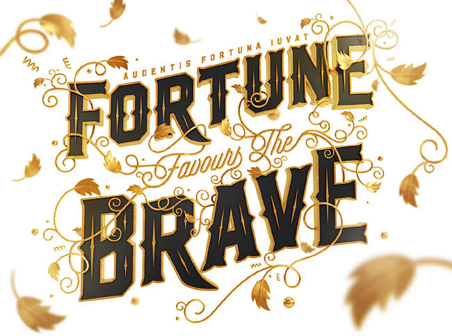 漂亮的Fortune Brave字体设计...