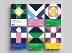 BCN Pensa 2016巴塞罗那哲学节几何元素的视觉海报设计