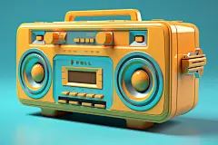 复古怀旧收藏家电收音机模型