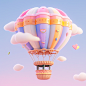 3245trfgdxc_A_3D_hot_air_balloon_cartoon_colorful_with_only_hot_d599cbeb-189a-43d5-afce-ce9d776a2cc7