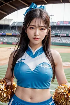 AI에게 야구장 치어리더 그리게 하기 - 2