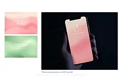 粉彩柔和抽象模糊渐变手机壁纸ppt广告背景图片Ai矢量设计素材素材