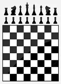 黑白手绘国际象棋盘png免抠素材_新图网 https://ixintu.com 格子 棋盘 棋盘格 棋子 黑白格 手绘