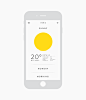 Weather app on App Design Served