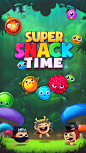 Super Snack Time手机游戏应用界面设计，来源自黄蜂网http://woofeng.cn/mobile/ #采集大赛##游戏##APP##UI#