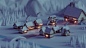 Low poly fantasy village : A render for a cancelled projectA visual concept for a fantasy village in the snow
