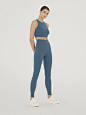 W-Bonded Crop Top :   Sleeveless Supportive Crop Top  The sleeveless crop top is made from supportive, bonded fabric. Available in a range of colors, the top’s flat seams create a streamlined silhouette.   Bonded fabric / support / sleeveless /