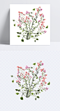  创意粉色花卉|创意,花卉,绘画,插画,粉色,装饰元素,设计元素
