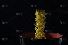 面条,热,黑色,背景幕,美味,留白,水平画幅,膳食,泰国,汤