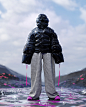 Clothing Collection colorful Digital Art  Fashion  fluid marvelous designer mask organic portrait