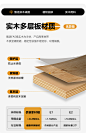 中古风胡桃色圆形茶几电视柜组合现代简约轻奢客厅家用2024新款-淘宝网
