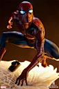 【SOLD】 Sideshow Marvel 漫画 蜘蛛侠 Spider Man 雕像-淘宝网