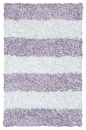 Lavender Stripes Shaggy Raggy Rug modern-rugs