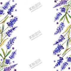 薰衣草 【酷图网】薰衣草,薰衣草边框,卡通花卉,卡通薰衣草,卡通花朵,花草边框,植物边框