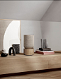 LAYER designs a sculptural speaker for bang & olufsen with oak base and textile cover designboom