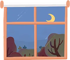 拒绝酒驾安全出行交通规则1插画窗口窗户插画夜晚